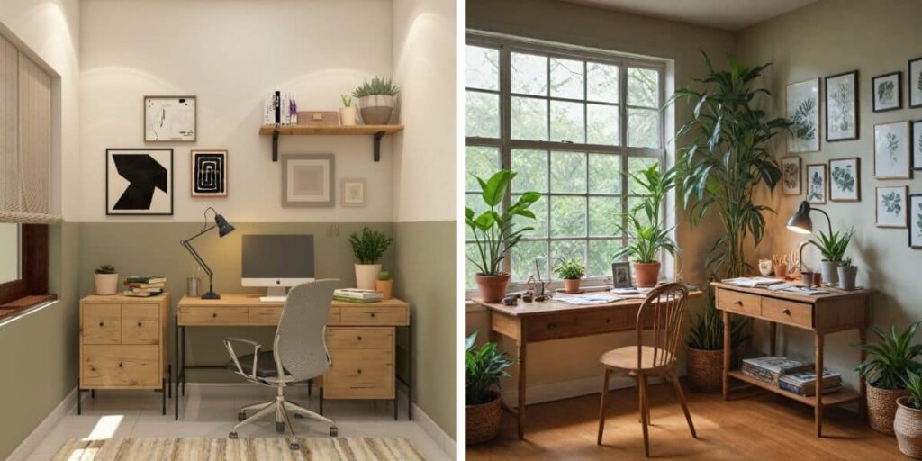 Natural Elements For Study Room